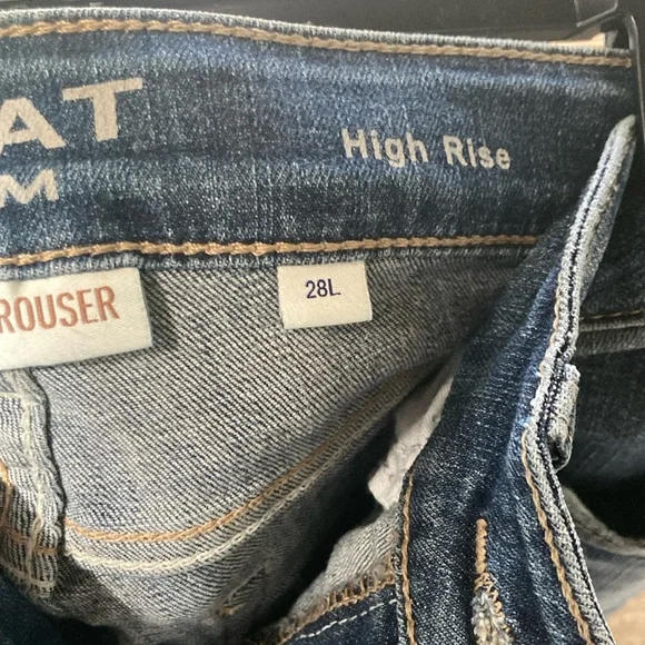 Ariat Blue Flare Wide Leg Jeans - Picture 4 of 4